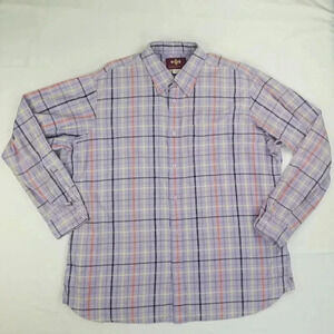 Russell Simmons Argyle Culture Button Down XXL Men